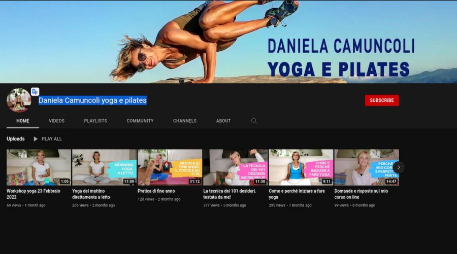 Daniela Camuncoli yoga e pilates