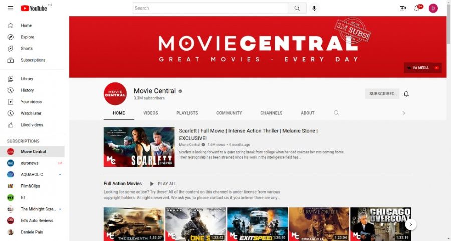Movie Central Canale Youtube