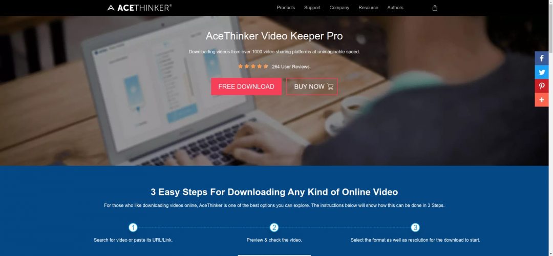 scarica youtube video con AceThinker: Video Keeper-Pro