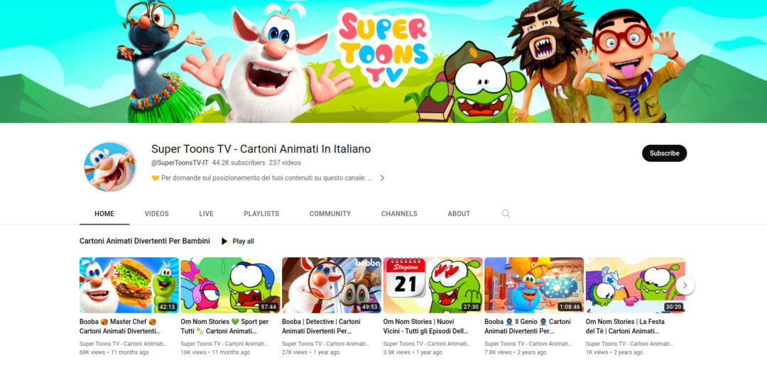Super Toons TV - Cartoni Animati In Italiano
