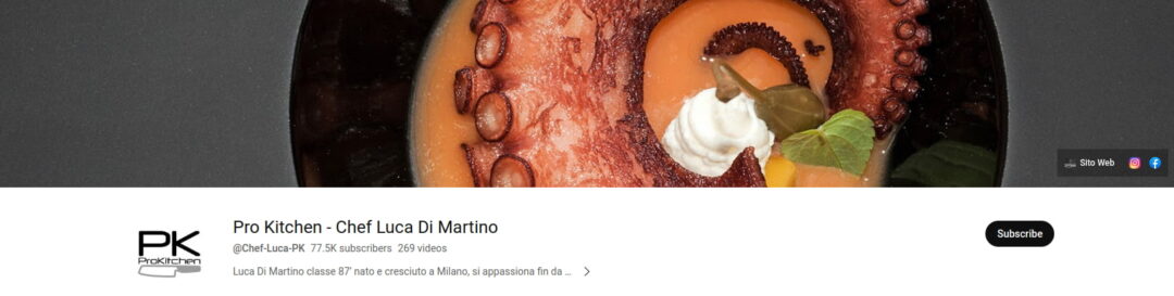 5-Pro Kitchen - Chef Luca Di Martino - YouTube Canali Top