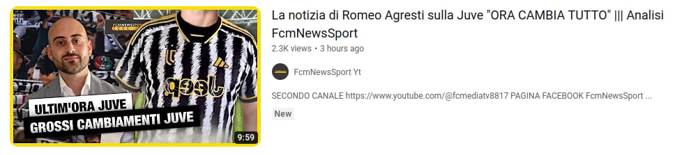 2- La notizia di Romeo Agresti sulla Juve _ORA CAMBIA TUTTO_ ___ Analisi FcmNewsSport